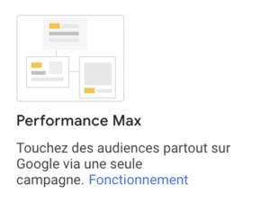 campagne performance max goolge ads